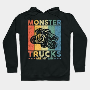 Monster Truck Car For Birthday Boy Toddlers Youth  Adults Hoodie